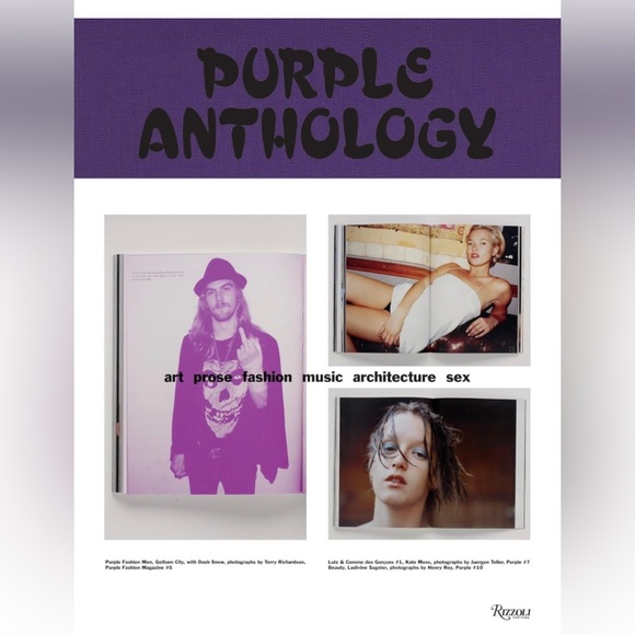 RARE▪️Hardcover Book. Purple Anthology: Art Prose Fashion Music Architecture Sex